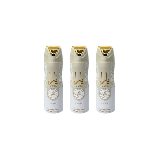 Yara Moi Body Spray 3 Pack Bundle – 200 ml Each | Lattafa