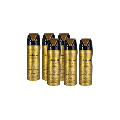 Fakhar Extrait Body Spray 6 Pack Bundle – 200 ml Each | Lattafa
