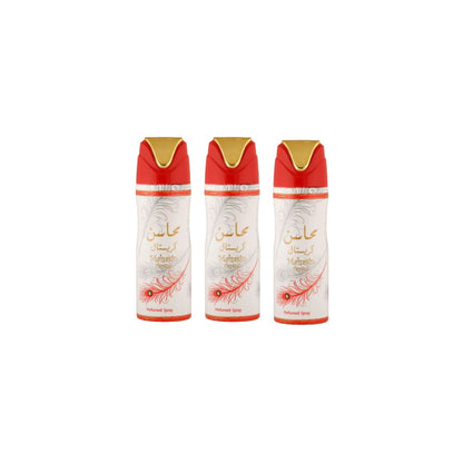 Mahasin Crystal Body Spray 6 Pack Bundle – 200 ml Each | Lattafa