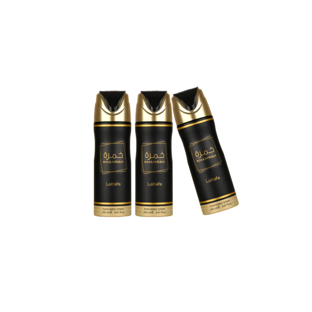 Khamrah Body Spray 6 Pack Bundle – 200 ml Each | Lattafa