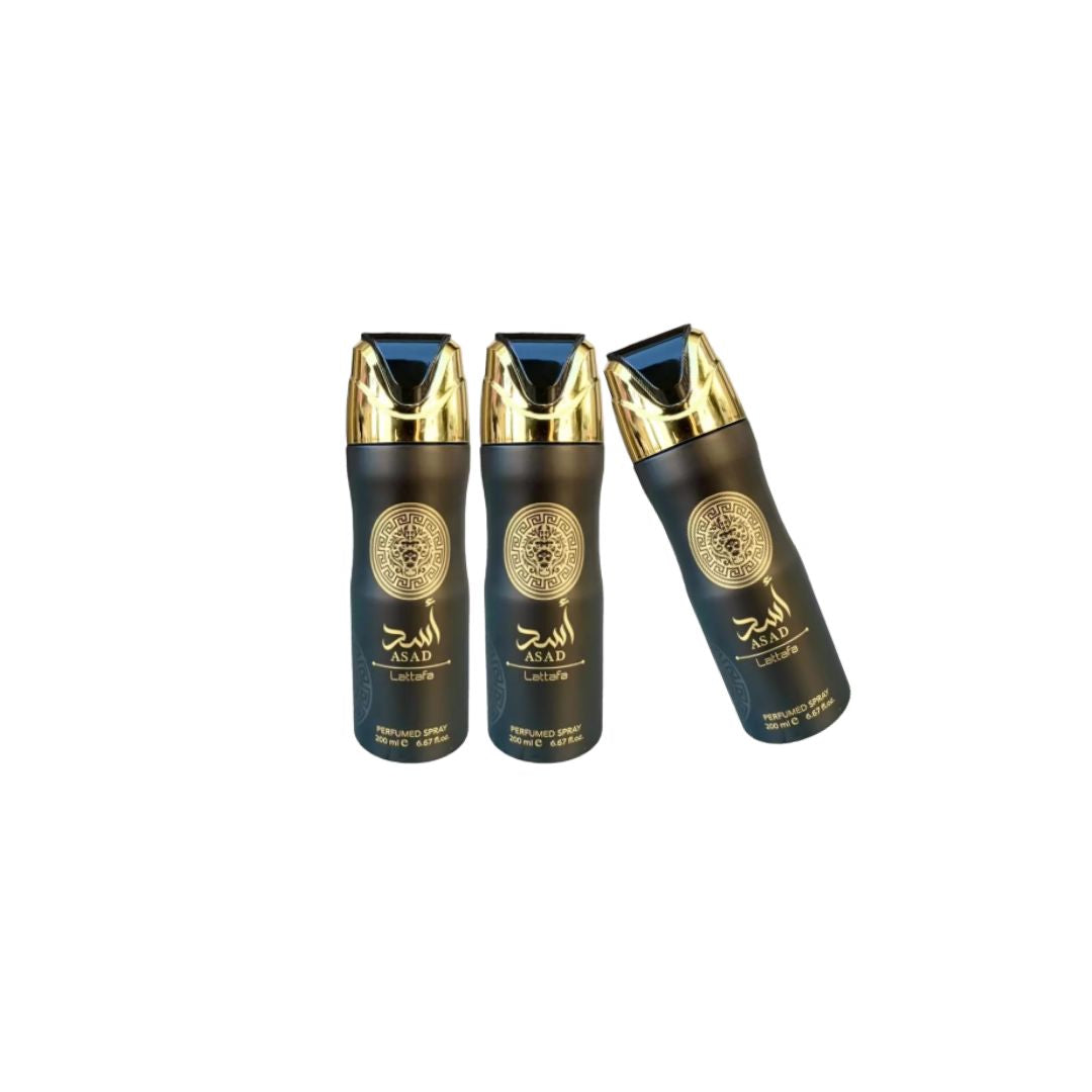 Lattafa Asad Body Deodorant 6 Pack Bundle. Each 200 ml spray