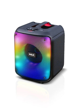 RCA 1x8" Woofer Lightweight Handy Party Speaker with Wireless Microphone