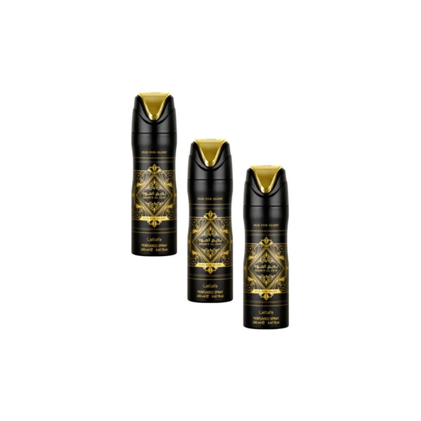 Bade’e Al Oud – Oud For Glory Body Spray 3 Pack Bundle – 200 ml Each | Lattafa