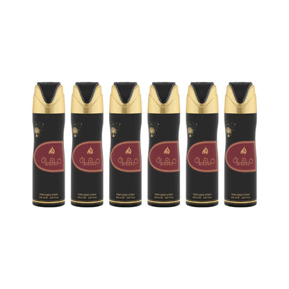 Mohra Body Spray 6 Pack Bundle – 200 ml Each | Lattafa