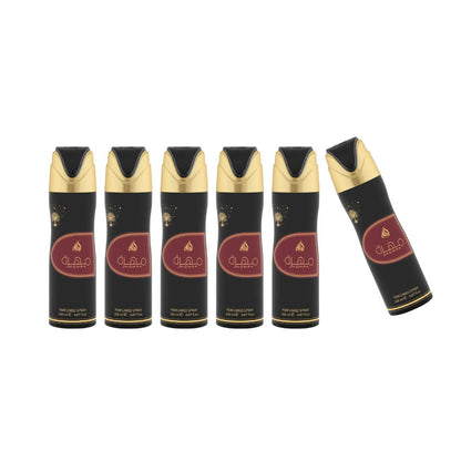 Mohra Body Spray 6 Pack Bundle – 200 ml Each | Lattafa