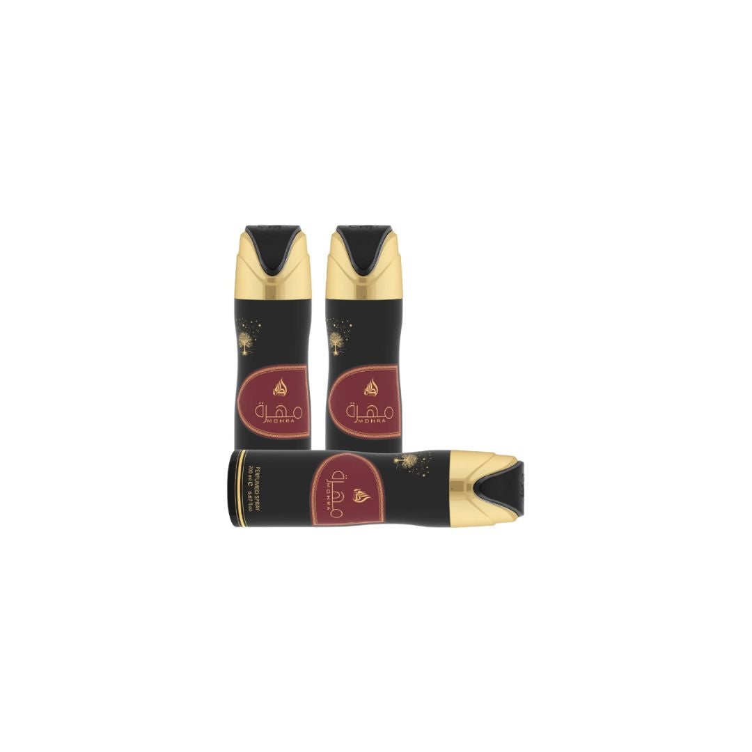Mohra Body Spray 3 Pack Bundle – 200 ml Each | Lattafa