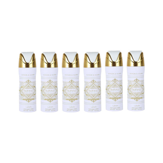 Bade’e Al Oud – Honor & Glory Body Spray 6 Pack Bundle – 200 ml Each | Lattafa