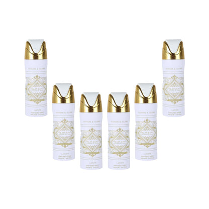 Bade’e Al Oud – Honor & Glory Body Spray 6 Pack Bundle – 200 ml Each | Lattafa