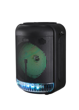 YAT 8" Lightweight Bluetooth Party Speaker with Wired Microphone & Remote
