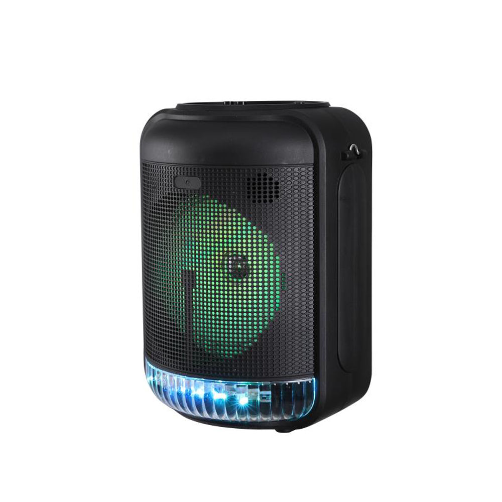 YAT 8" Lightweight Bluetooth Party Speaker with Wired Microphone & Remote