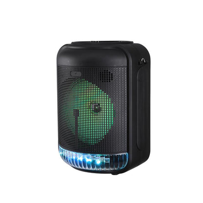 YAT 8" Lightweight Bluetooth Party Speaker with Wired Microphone & Remote