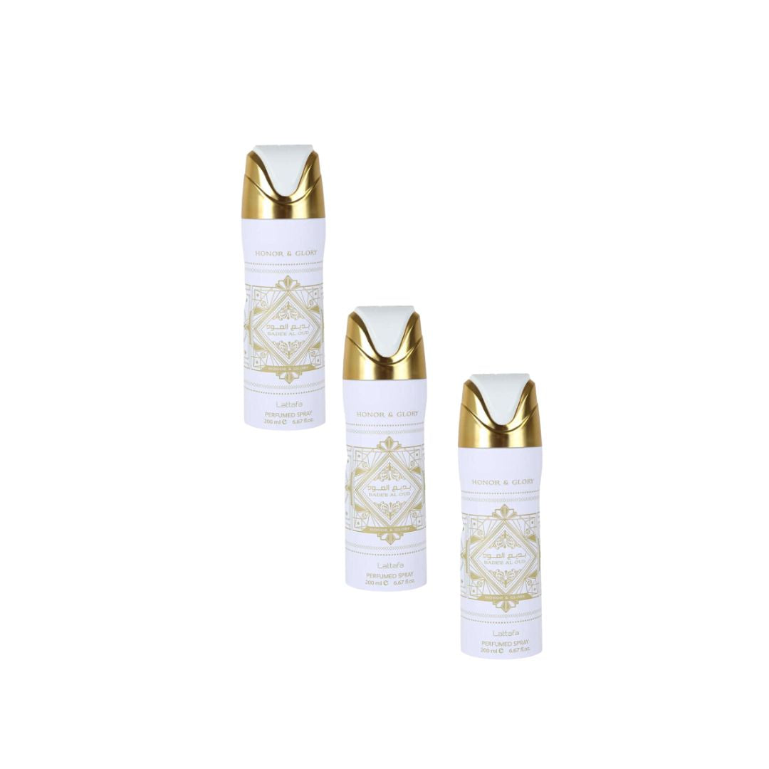 Bade’e Al Oud – Honor & Glory Body Spray 6 Pack Bundle – 200 ml Each | Lattafa