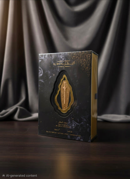 Ard Al Zaafaran Al Batal Eau de Parfum 100ml | Woody Spicy Oriental Men's Fragrance | Long Lasting Perfume Spray