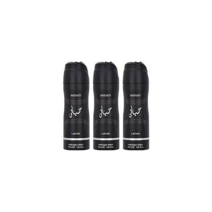 Hayaati Body Spray 6 Pack Bundle – 200 ml Each | Lattafa