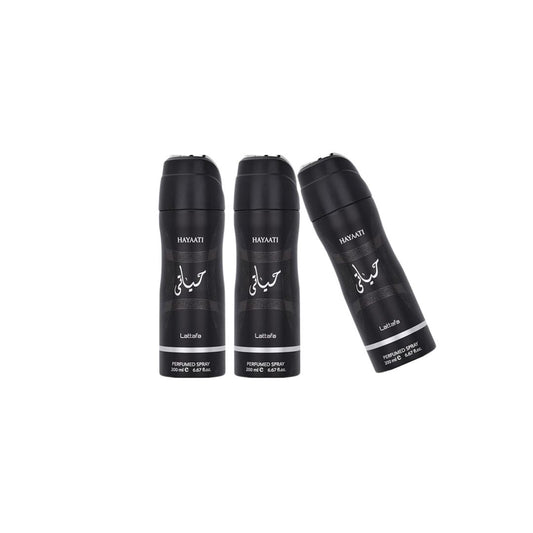 Hayaati Body Spray 3 Pack Bundle – 200 ml Each | Lattafa