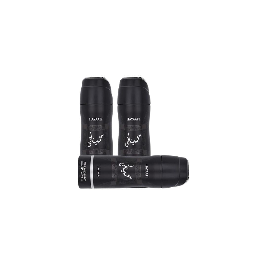 Hayaati Body Spray 6 Pack Bundle – 200 ml Each | Lattafa