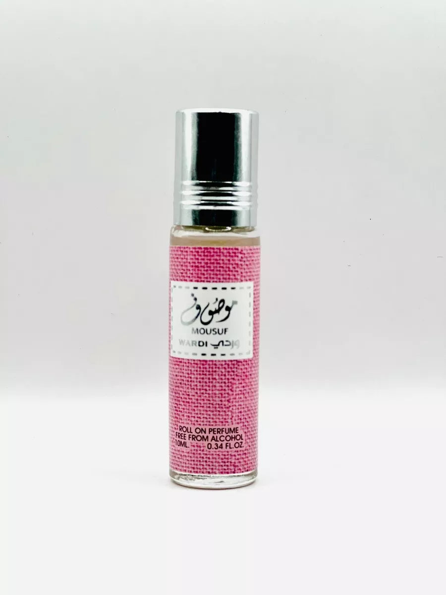 Ard Al Zaafaran Mousuf Wardi Roll-On Perfume Oil 10ml x 12 Pack | Sweet Floral Musky Long Lasting Arabic Attar Unisex Non-Alcohol Fragrance Travel Size Set
