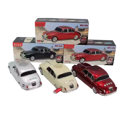 WS-596 Jaguar Classic Car Shaped Wireless Bluetooth Speaker with RGB LED Lights