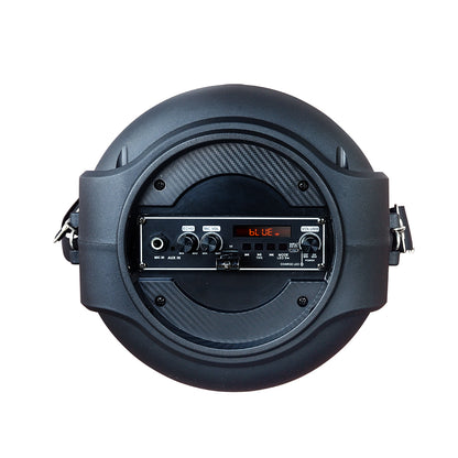 YAT 8" Lightweight Bluetooth Party Speaker with Wired Microphone & Remote