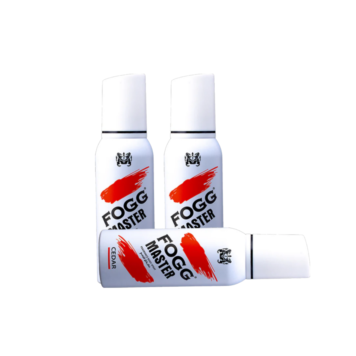Fog Master Cedar Body Spray 3-Piece Set | Long Lasting Men’s Body Mist | Fresh Woody Cedar Fragrance Deodorant Spray Pack