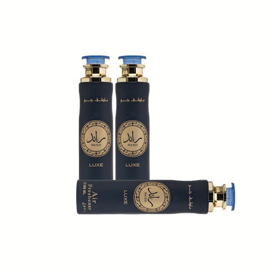 Raed Luxe Air Freshener 3 Pack Bundle – Fruity, Floral, Spicy, Woody | 10.1 oz / 300 ml Each | Lattafa