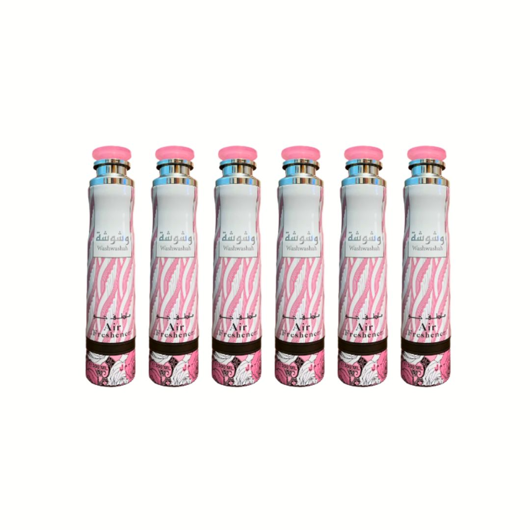 Washwasha Air Freshener 6 Pack Bundle – Home & Car Fragrance Spray | Lattafa