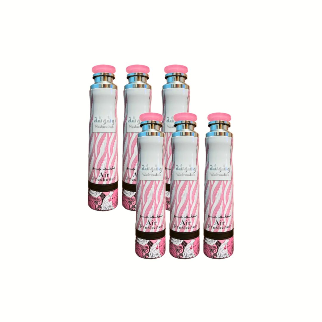 Washwasha Air Freshener 6 Pack Bundle – Home & Car Fragrance Spray | Lattafa