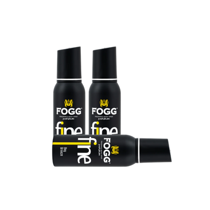 Fogg Fine Bay Breeze Body Spray 3PC Set | Long Lasting Fresh Aquatic Men’s Fragrance Mist | Deodorant Spray Pack