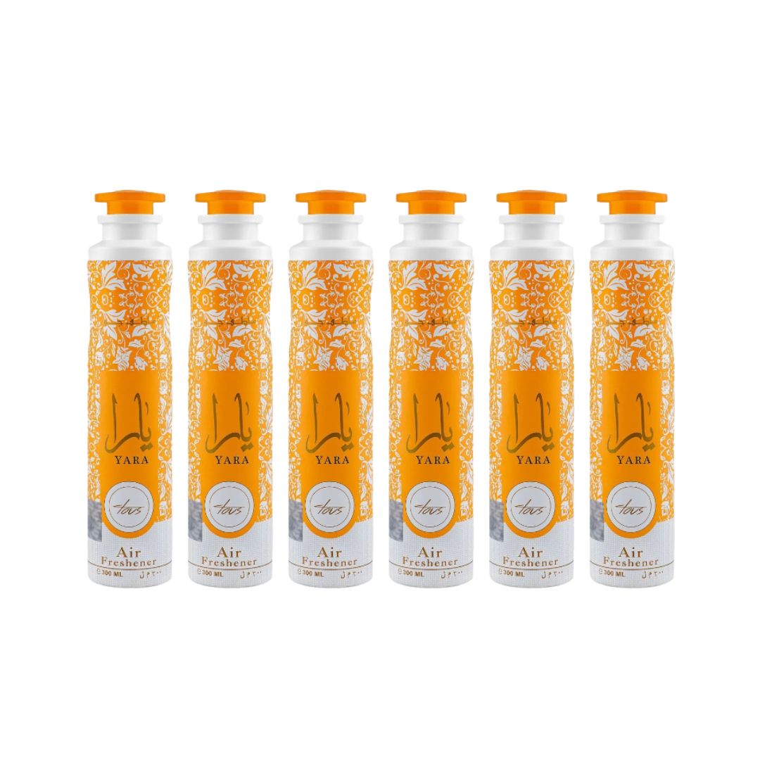 Yara Tous Air Freshener 6 Pack Bundle – Home & Car Fragrance Spray | Lattafa