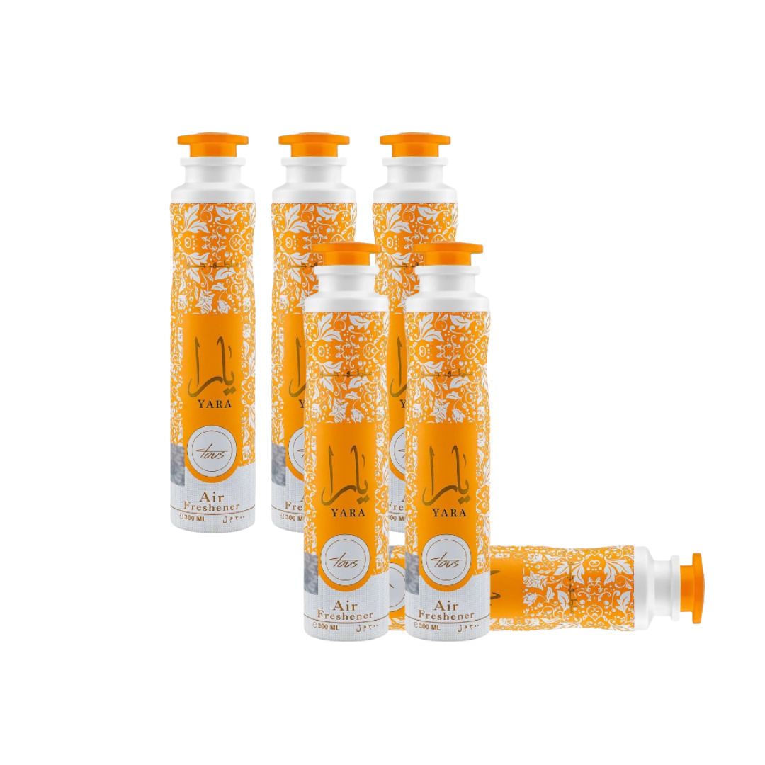 Yara Tous Air Freshener 6 Pack Bundle – Home & Car Fragrance Spray | Lattafa