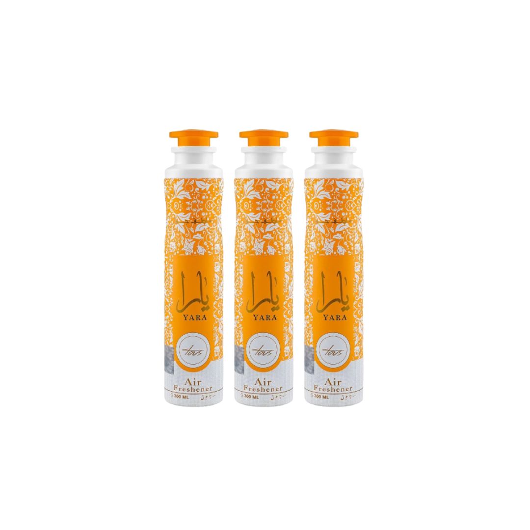 Yara Tous Air Freshener 3 Pack Bundle – Home & Car Fragrance Spray | Lattafa