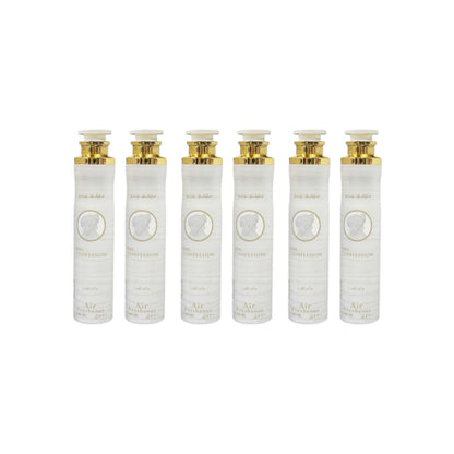 Her Confession Air Freshener 6 Pack Bundle – Home & Car Fragrance Spray | 10.1 oz / 300 ml Each | Lattafa