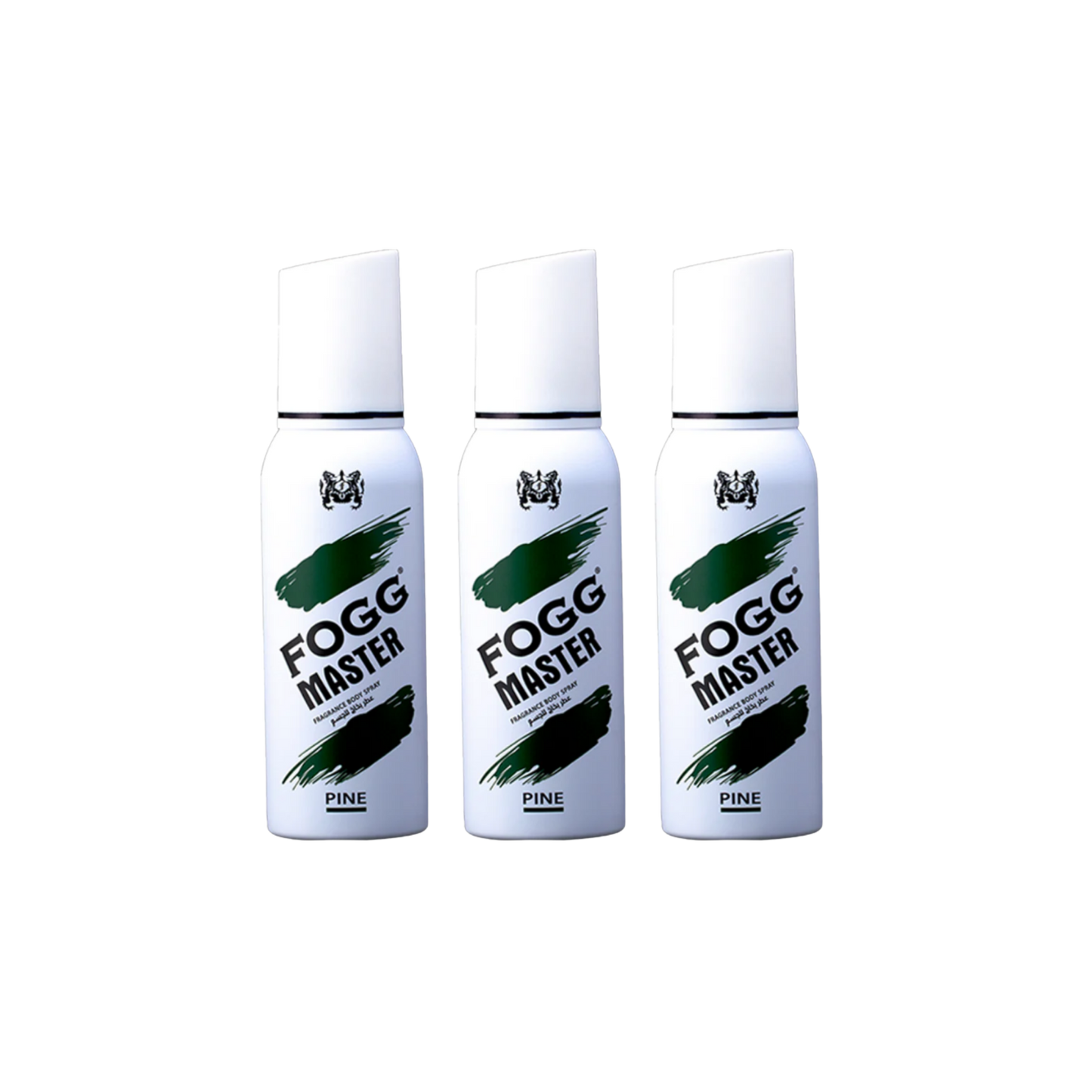 Fog Master Pine Body Spray 3PC Set | Long Lasting Fresh Pine Woody Men’s Fragrance Deodorant Spray Bundle | Daily Use Fresh Mist Pack