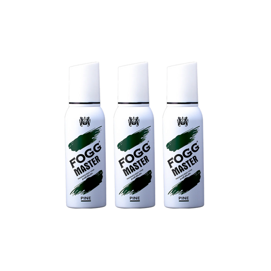 Fog Master Pine Body Spray 3PC Set | Long Lasting Fresh Pine Woody Men’s Fragrance Deodorant Spray Bundle | Daily Use Fresh Mist Pack
