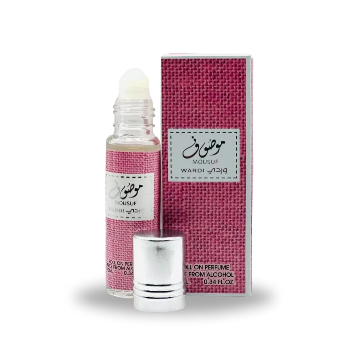 Ard Al Zaafaran Mousuf Wardi Roll-On Perfume Oil 10ml x 12 Pack | Sweet Floral Musky Long Lasting Arabic Attar Unisex Non-Alcohol Fragrance Travel Size Set