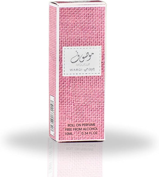 Ard Al Zaafaran Mousuf Wardi Roll-On Perfume Oil 10ml x 12 Pack | Sweet Floral Musky Long Lasting Arabic Attar Unisex Non-Alcohol Fragrance Travel Size Set