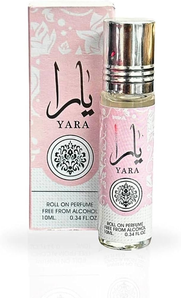 Lattafa Yara Roll-On Perfume Oil 10ml x 12 Pack | Sweet Vanilla Floral Long Lasting Arabic Attar Unisex Non-Alcohol Fragrance Travel Size Set