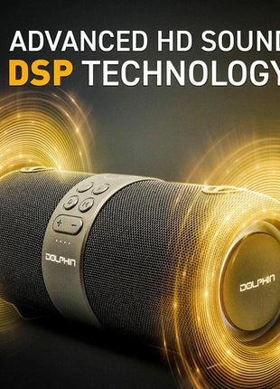 Dolphin Waterproof Bluetooth Boombox with WaveSync Dual Speaker Pairing