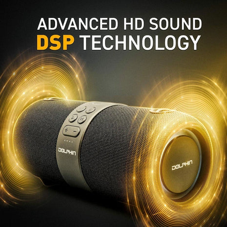 Dolphin Waterproof Bluetooth Boombox with WaveSync Dual Speaker Pairing