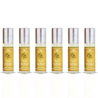 Al Rehab Cupcake Concentrated Perfume Oil CPO 6ml x 6 Pack | Sweet Gourmand Vanilla Cake Long Lasting Roll-On Attar Unisex Arabic Non-Alcohol Fragrance Travel Size