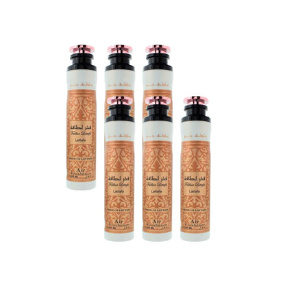 Fakhar Lattafa Air Freshener 6 Pack Bundle – Home & Car Fragrance Spray | 10.1 oz / 300 ml Each | Lattafa