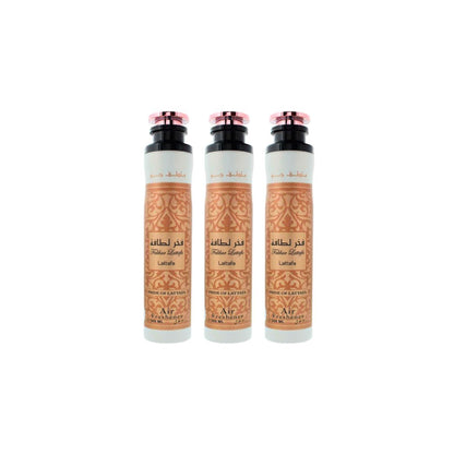 Lattafa Fakhar Air Freshener 3 Pack Combo – 10.1 oz / 300 ml Each