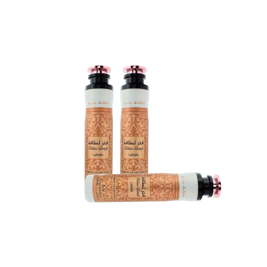 Lattafa Fakhar Air Freshener 3 Pack Combo – 10.1 oz / 300 ml Each