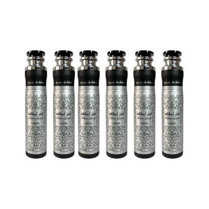 Fakhar Lattafa Air Freshener 6 Pack Bundle – Home & Car Fragrance Spray | 10.1 oz / 300 ml Each | Lattafa