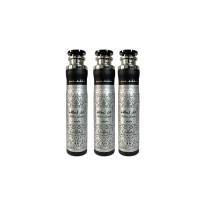 Fakhar Lattafa Air Freshener 3 Pack Bundle – Home & Car Fragrance Spray | 10.1 oz / 300 ml Each