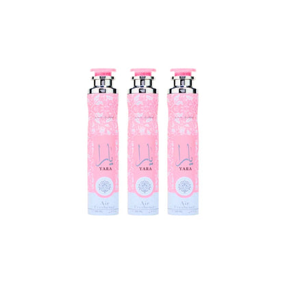 Yara Air Freshener Spray 3 Pack Combo – 10.1 oz / 300 ml Each | Lattafa