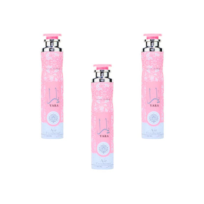 Yara Air Freshener Spray 3 Pack Combo – 10.1 oz / 300 ml Each | Lattafa