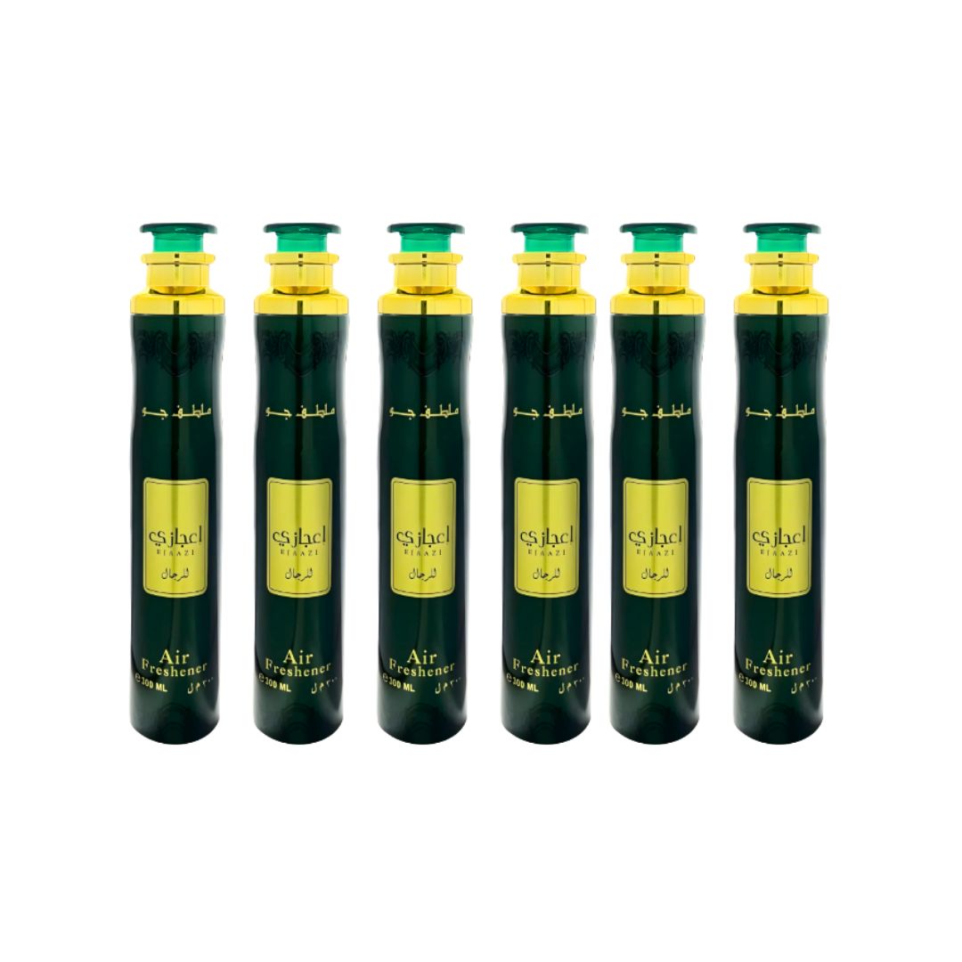 Ejaazi Air Freshener 6 Pack Bundle – Home & Car Fragrance Spray | 10.1 oz / 300 ml Each | Lattafa