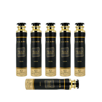 Khamrah Air Freshener 6 Pack Bundle – Home & Car Fragrance Spray | 10.1 oz / 300 ml Each | Lattafa