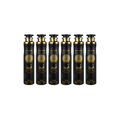 Asad Air Freshener 6 Pack Bundle – Home & Car Fragrance Spray | 10.1 oz / 300 ml Each | Lattafa